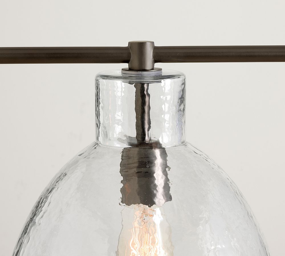 Bridget Recycled Glass Linear Chandelier (42")