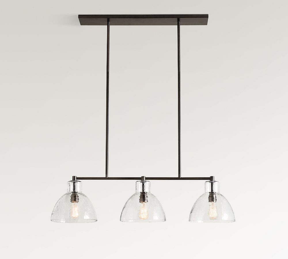Bridget Recycled Glass Linear Chandelier (42")