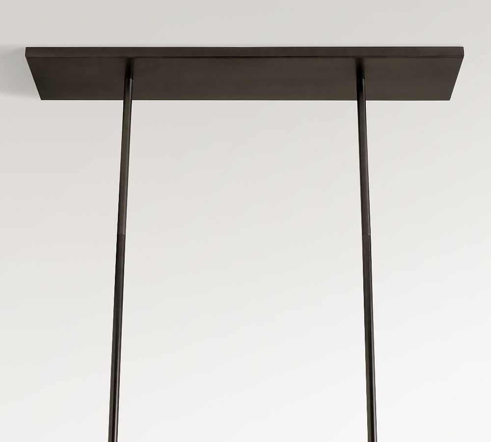 Bridget Recycled Glass Linear Chandelier (42")