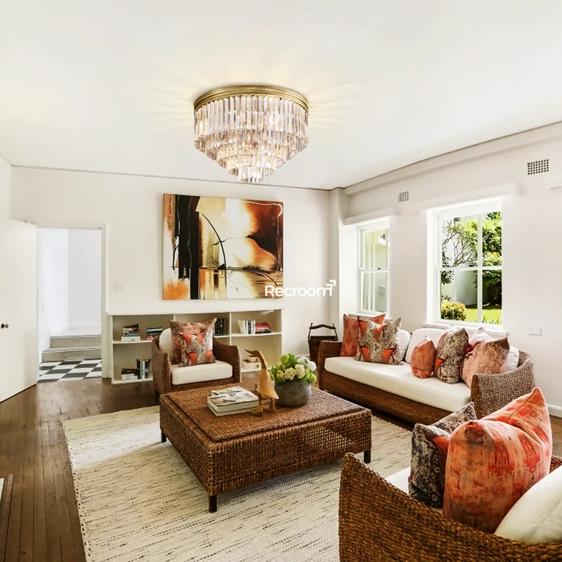 Odean Round Flushmount 20" 32"