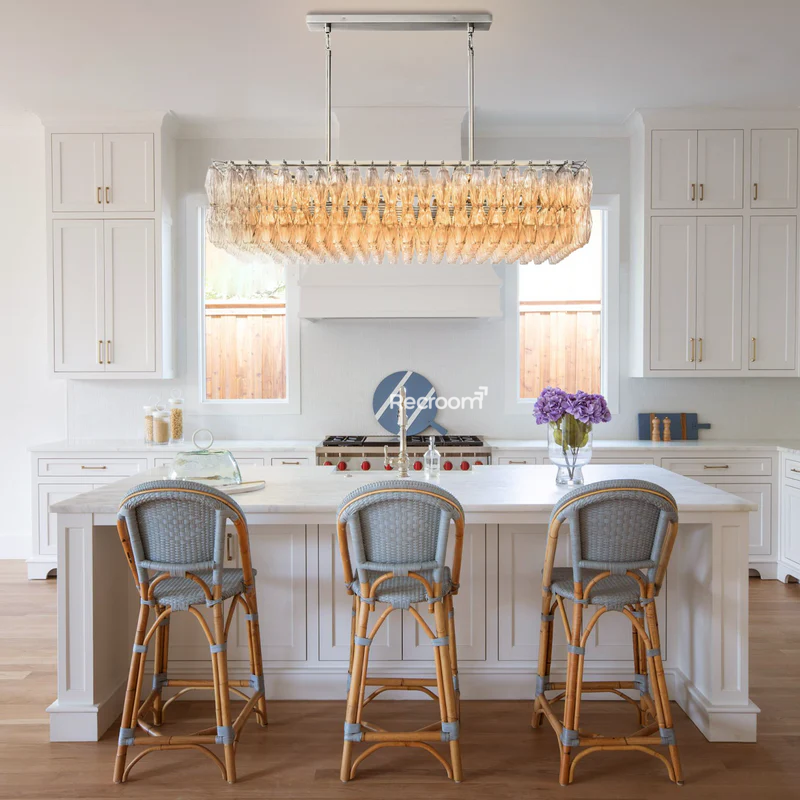 Chia Rectangular Chandelier 54"