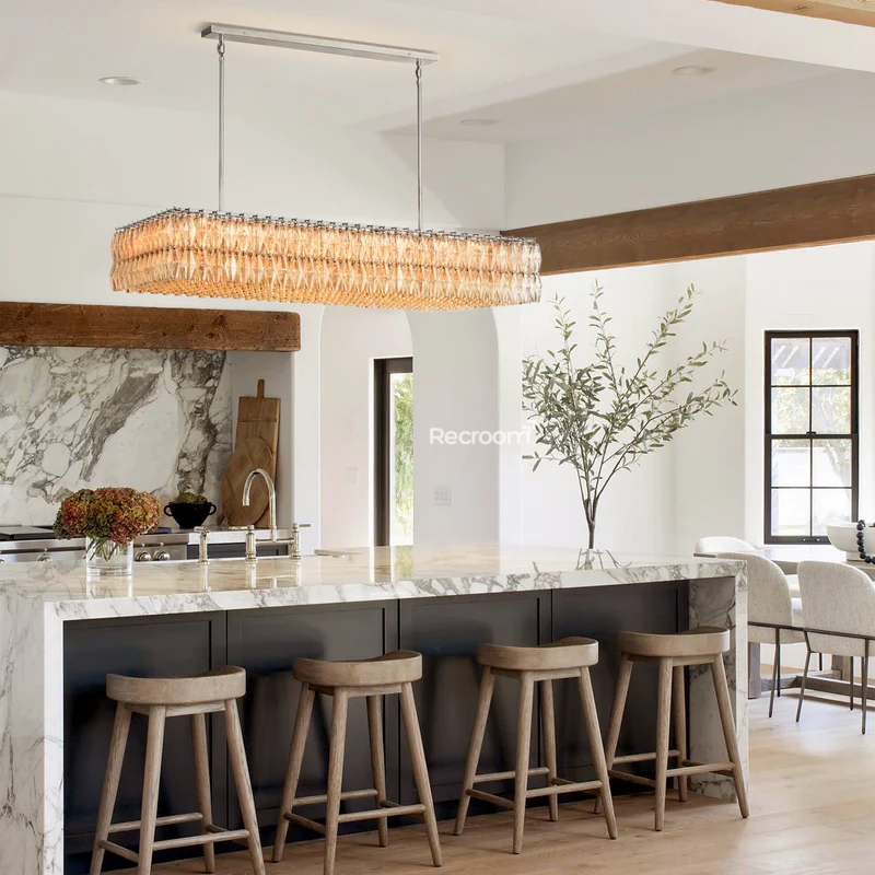 Chia Rectangular Chandelier 74"