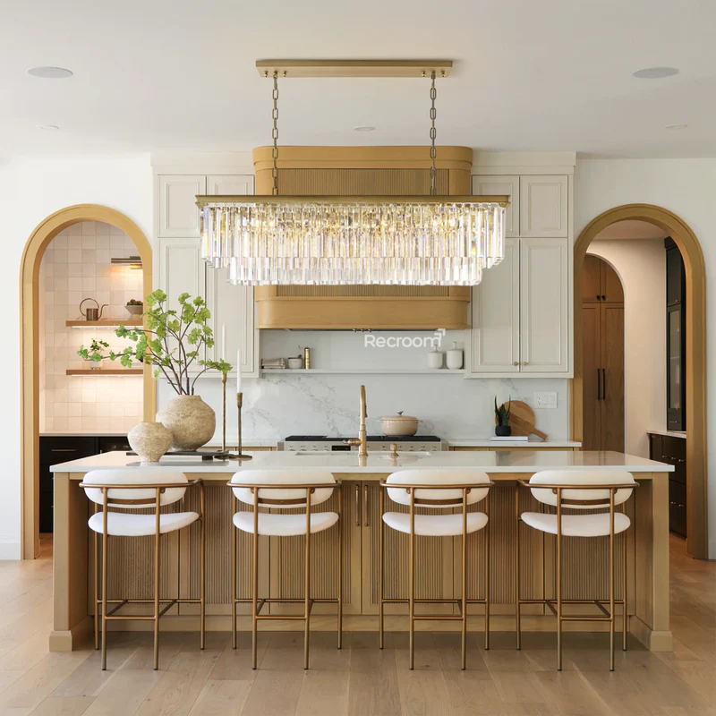 Odean Rectangle Chandelier 39" 49" 59" 72" 2-Layers