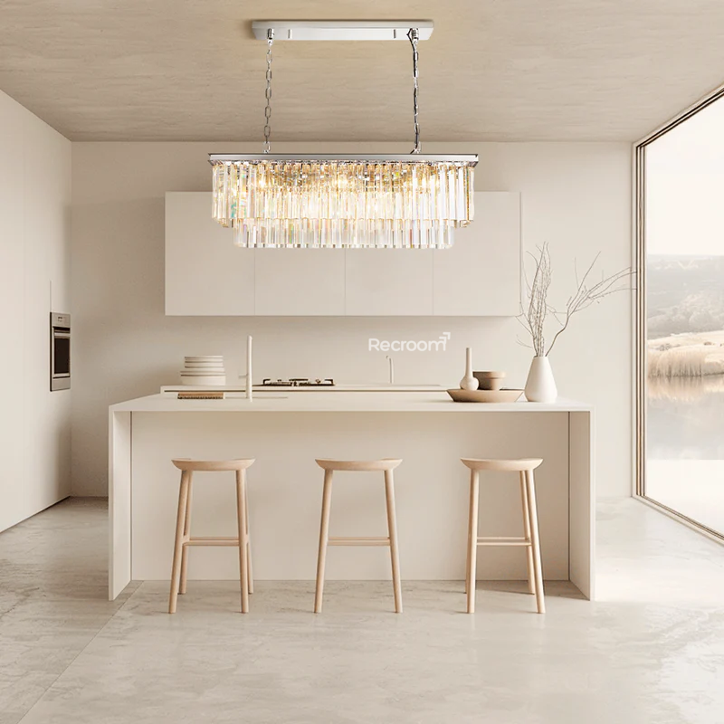 Odean Rectangle Chandelier 40" 49" 59" 72" 2-Layers