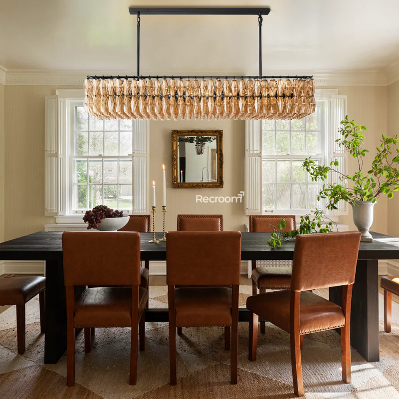 Chia Rectangular Chandelier 74"