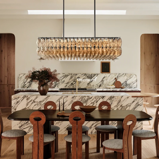 Chia Rectangular Chandelier 54"