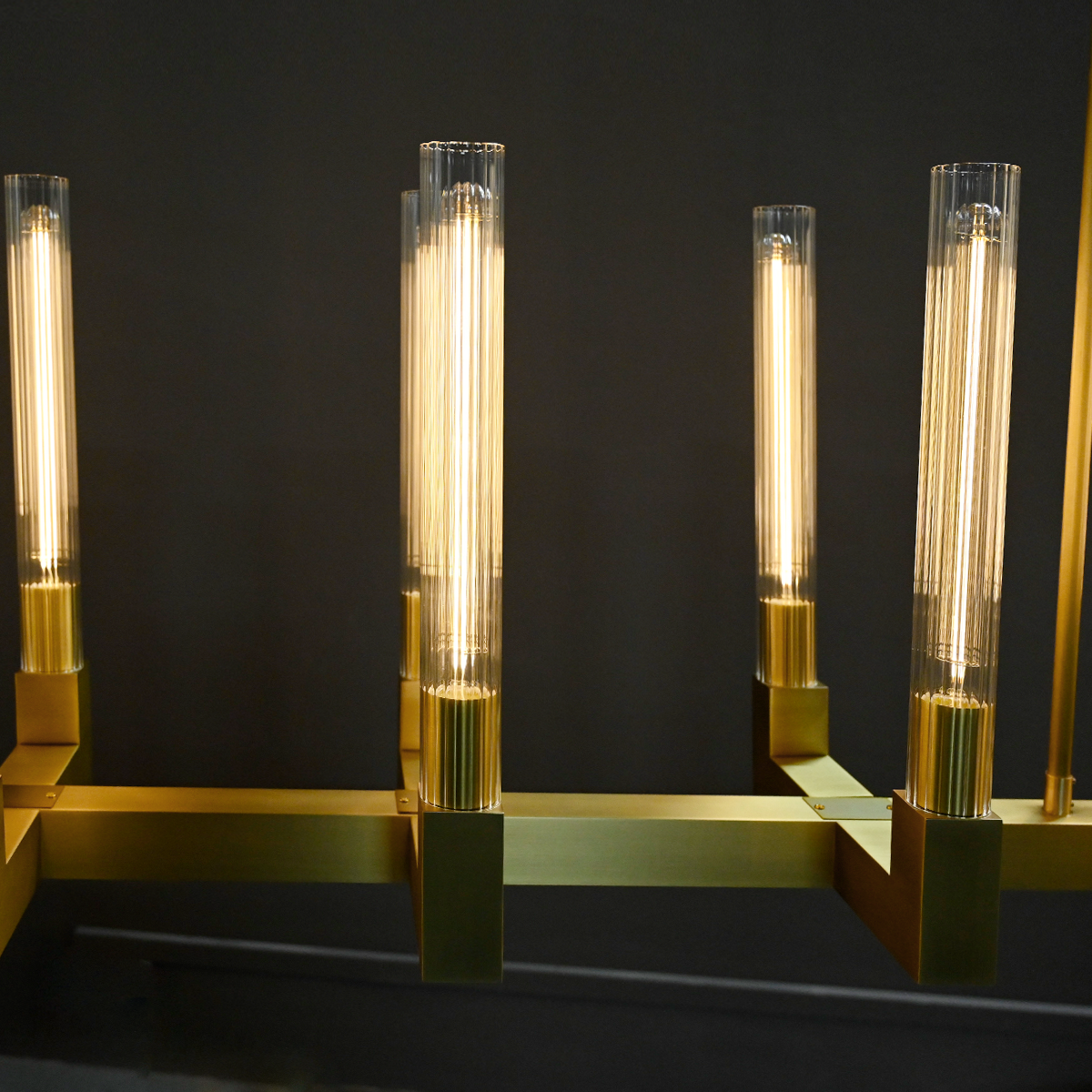 Cannel Linear Chandelier 67"