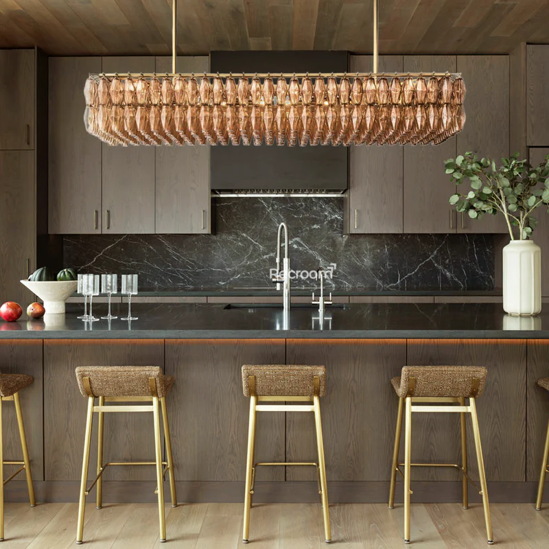 Chia Rectangular Chandelier 74"