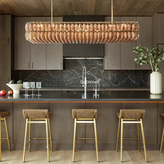Chia Rectangular Chandelier 74"