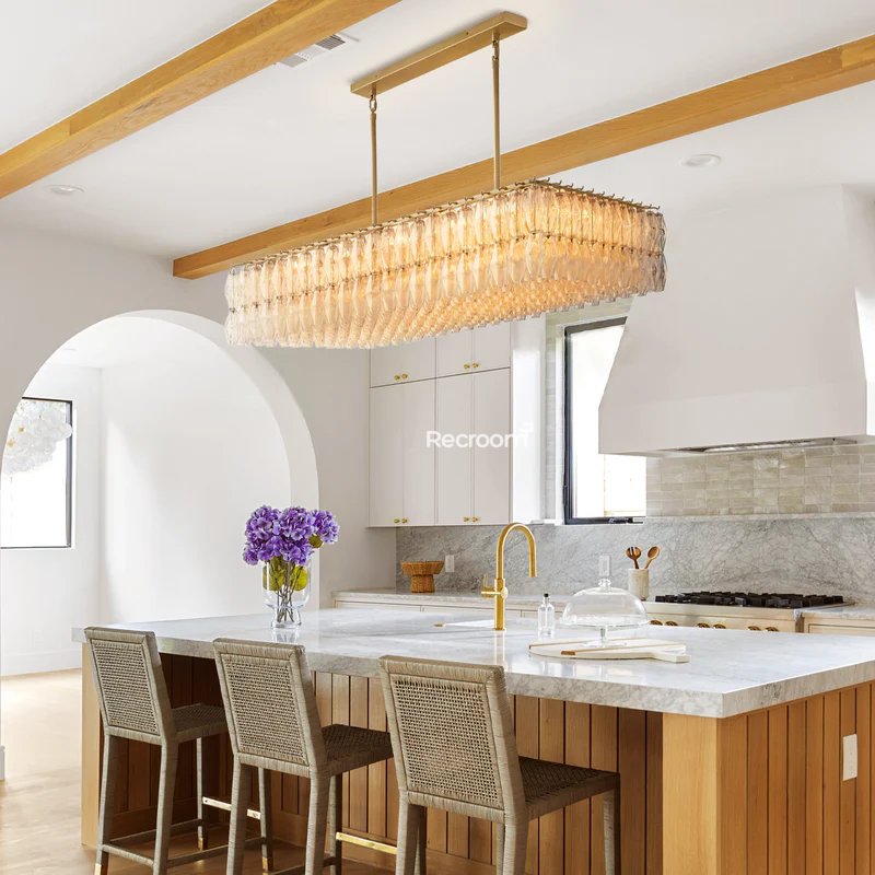 Chia Rectangular Chandelier 54"