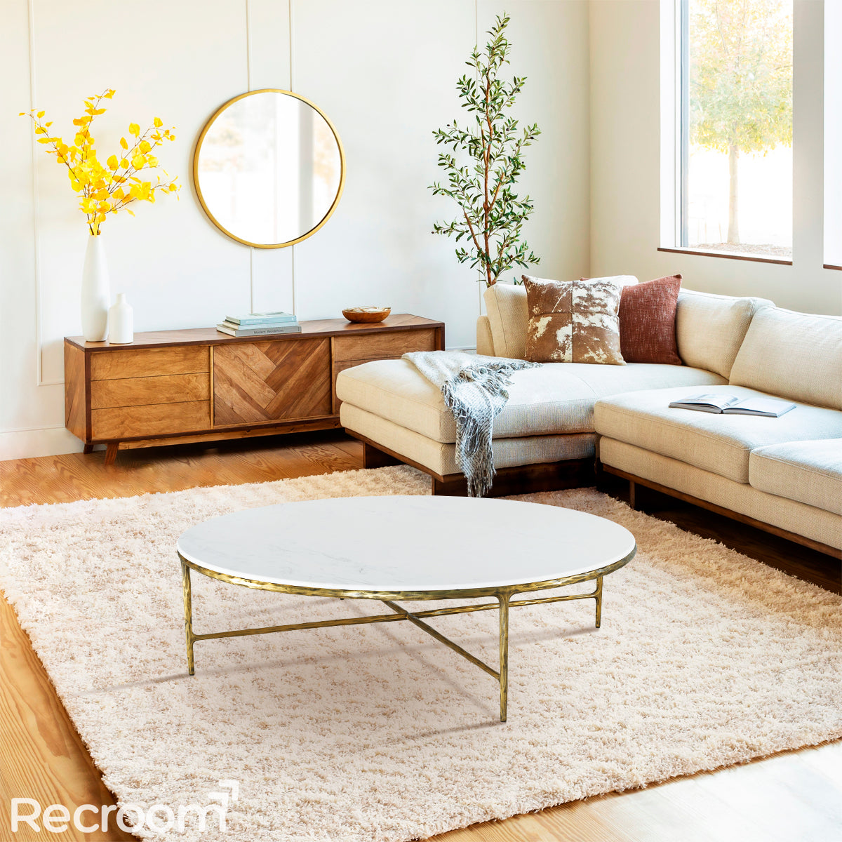 Thaddeo Marble Round Coffee Table