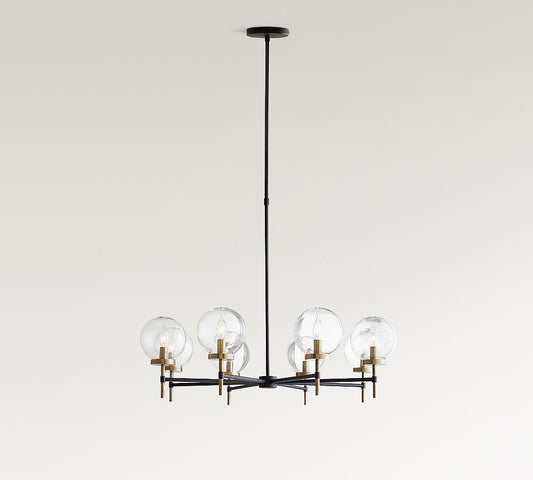 Camryn Glass Globe Round Chandelier (36")