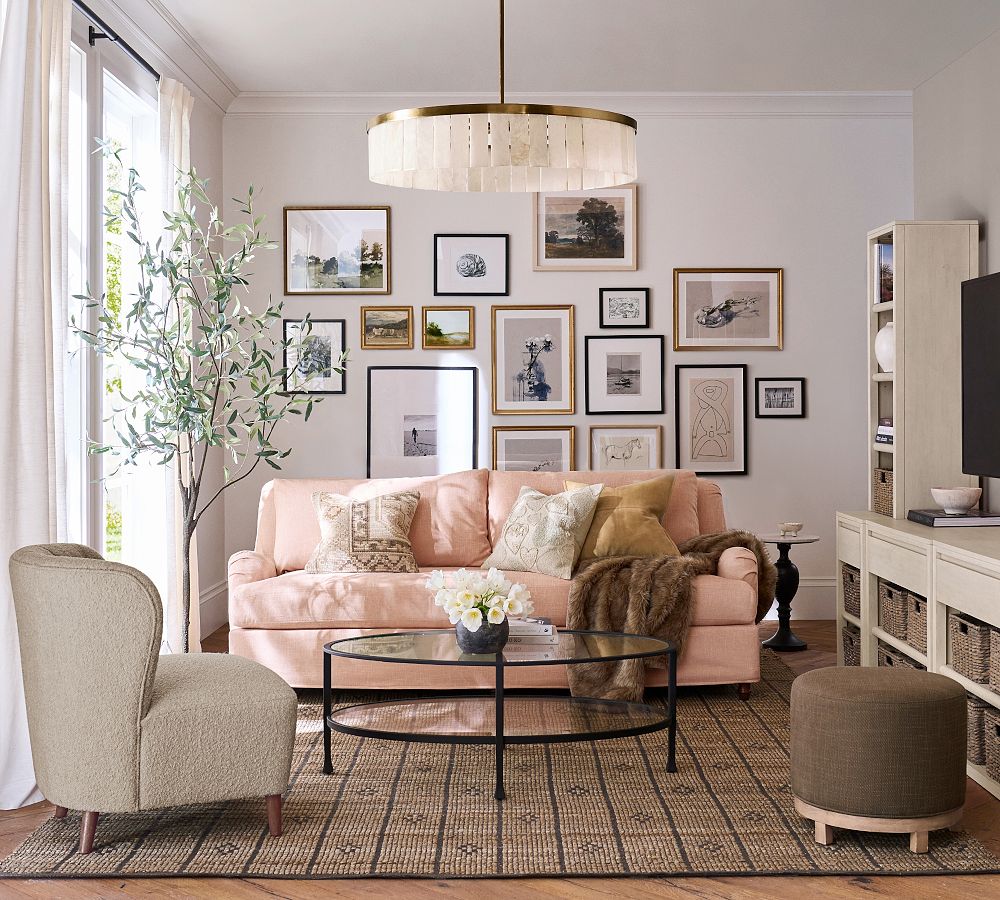 Windham Alabaster Tile Round Chandelier (30"-42")