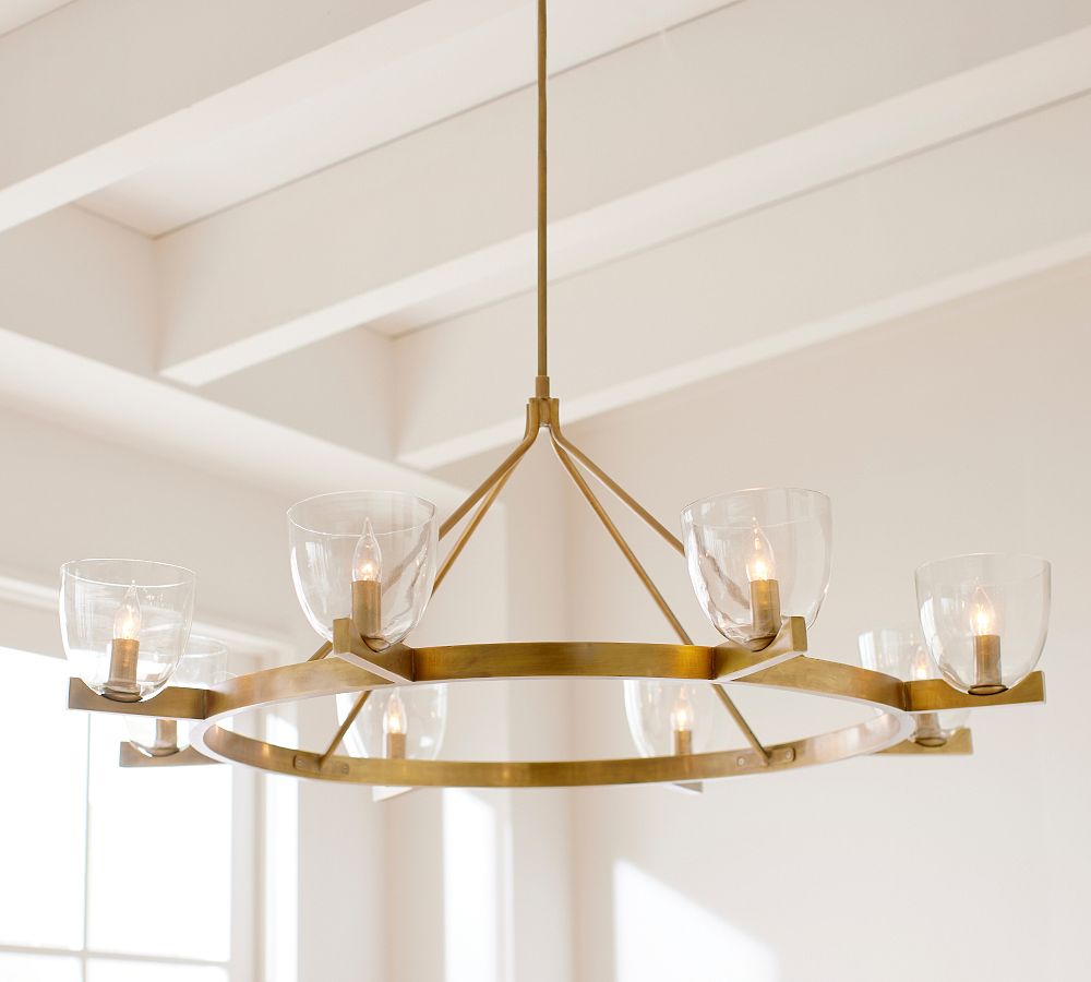 Chamberlin Metal Round Chandelier (50")
