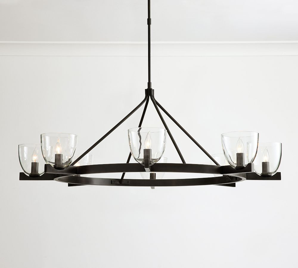 Chamberlin Metal Round Chandelier (50")