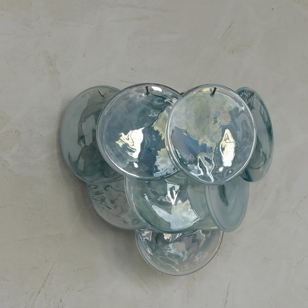 Pink Vintage Murano Glass Wall Lamp