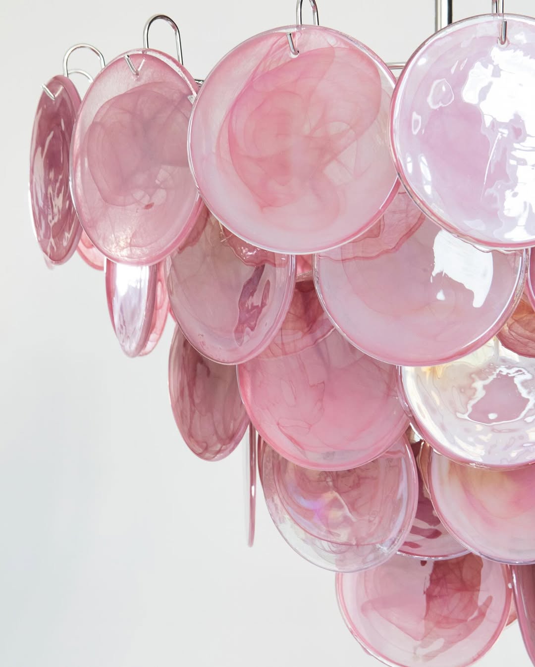 Murano Chandelier 57 Pink