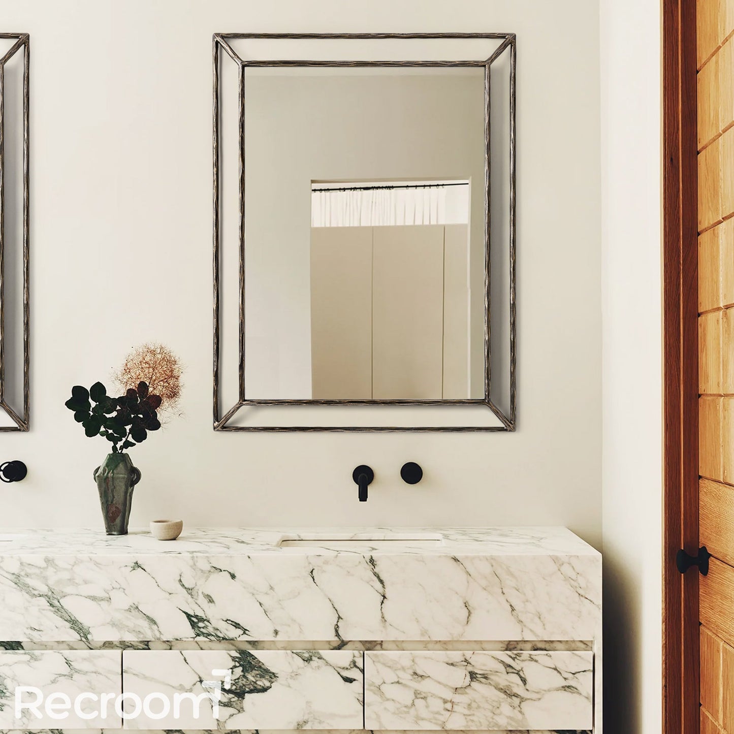 Thaddeo Open Beveled Mirror