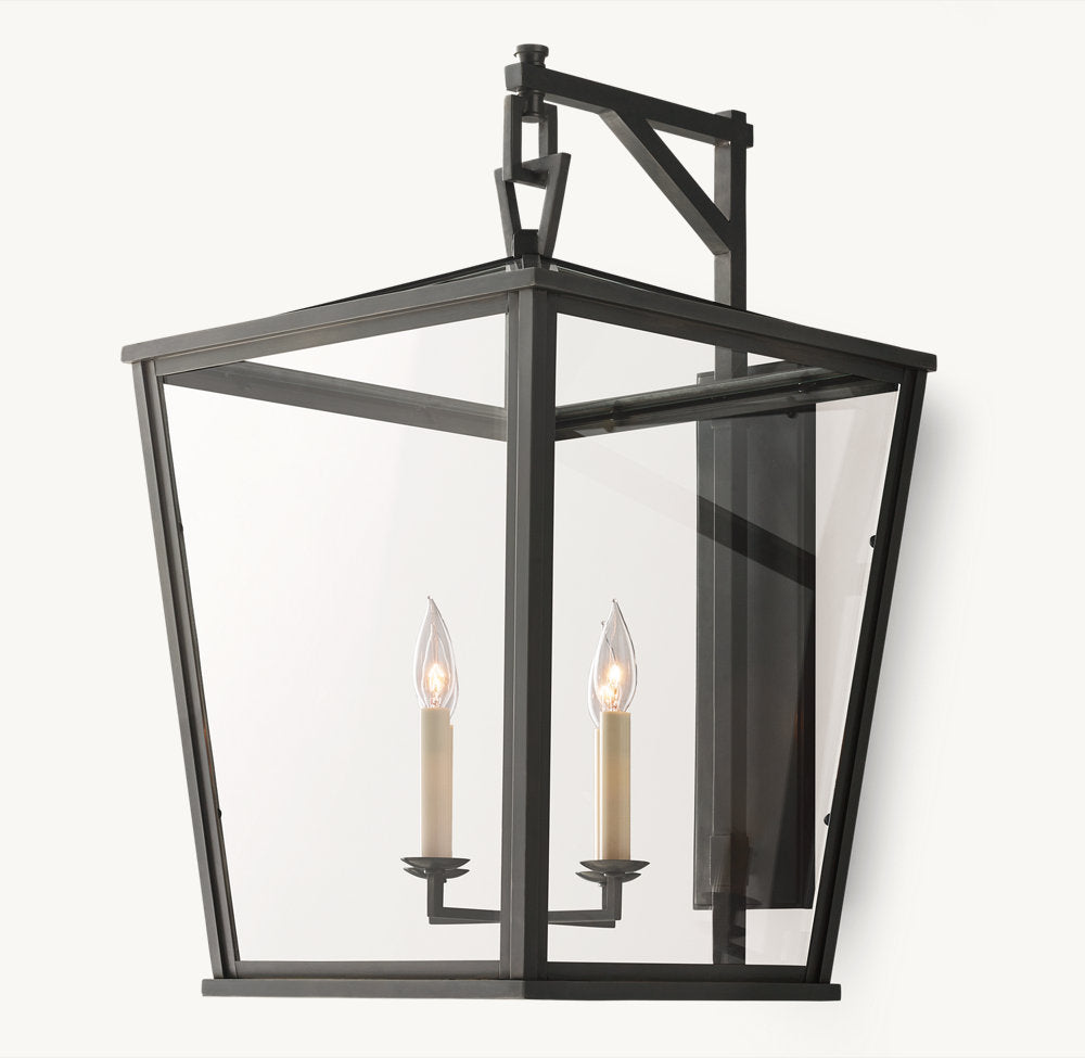 19TH C. ENGLISH OPENWORK OUTDOOR SCONCE 28"