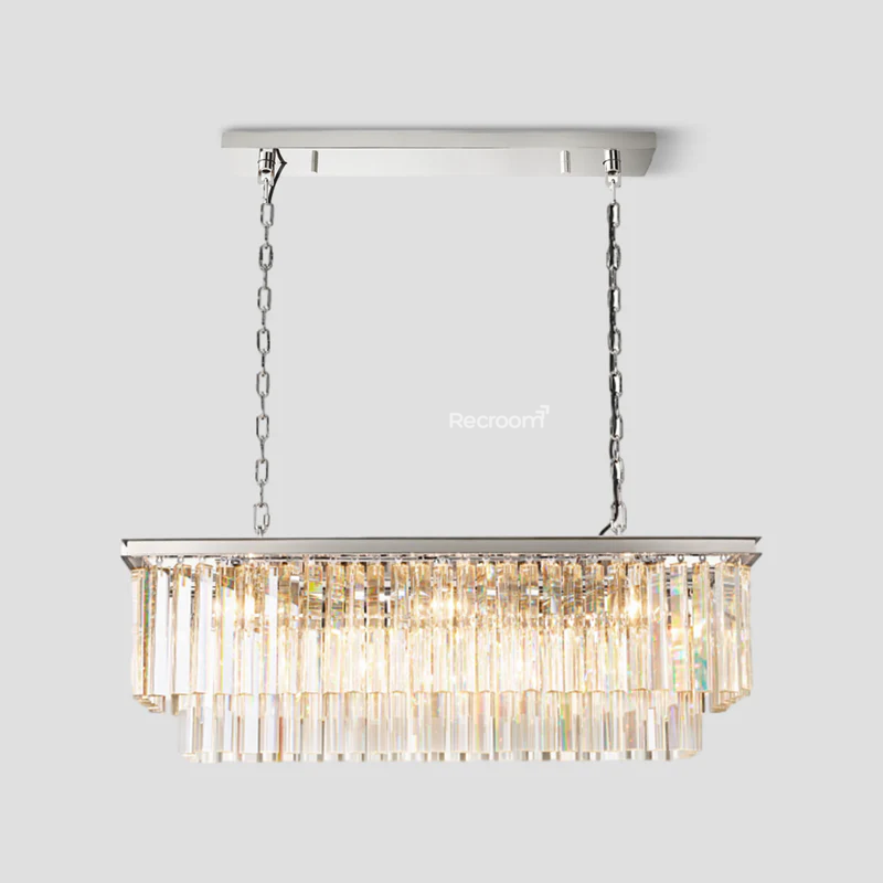 Odean Rectangle Chandelier 40" 49" 59" 72" 2-Layers