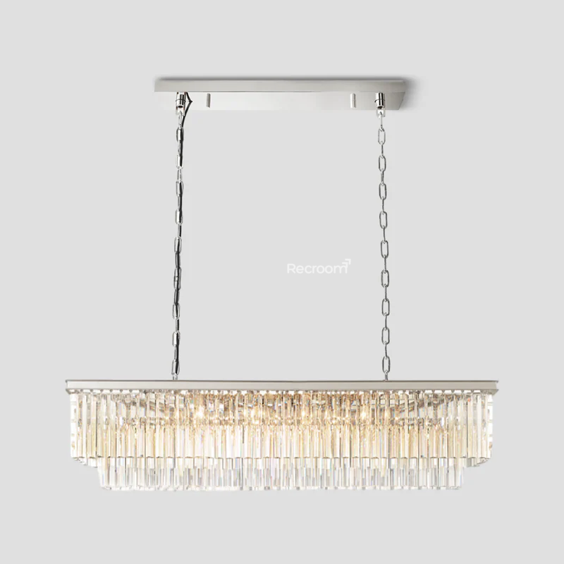 Odean Rectangle Chandelier 40" 49" 59" 72" 2-Layers