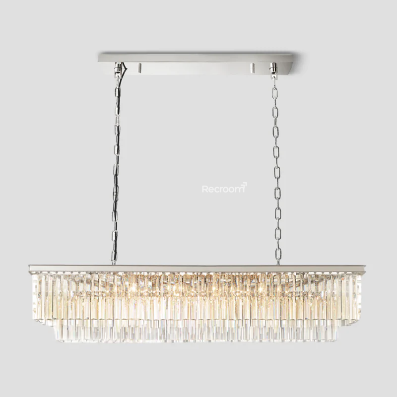 Odean Rectangle Chandelier 40" 49" 59" 72" 2-Layers