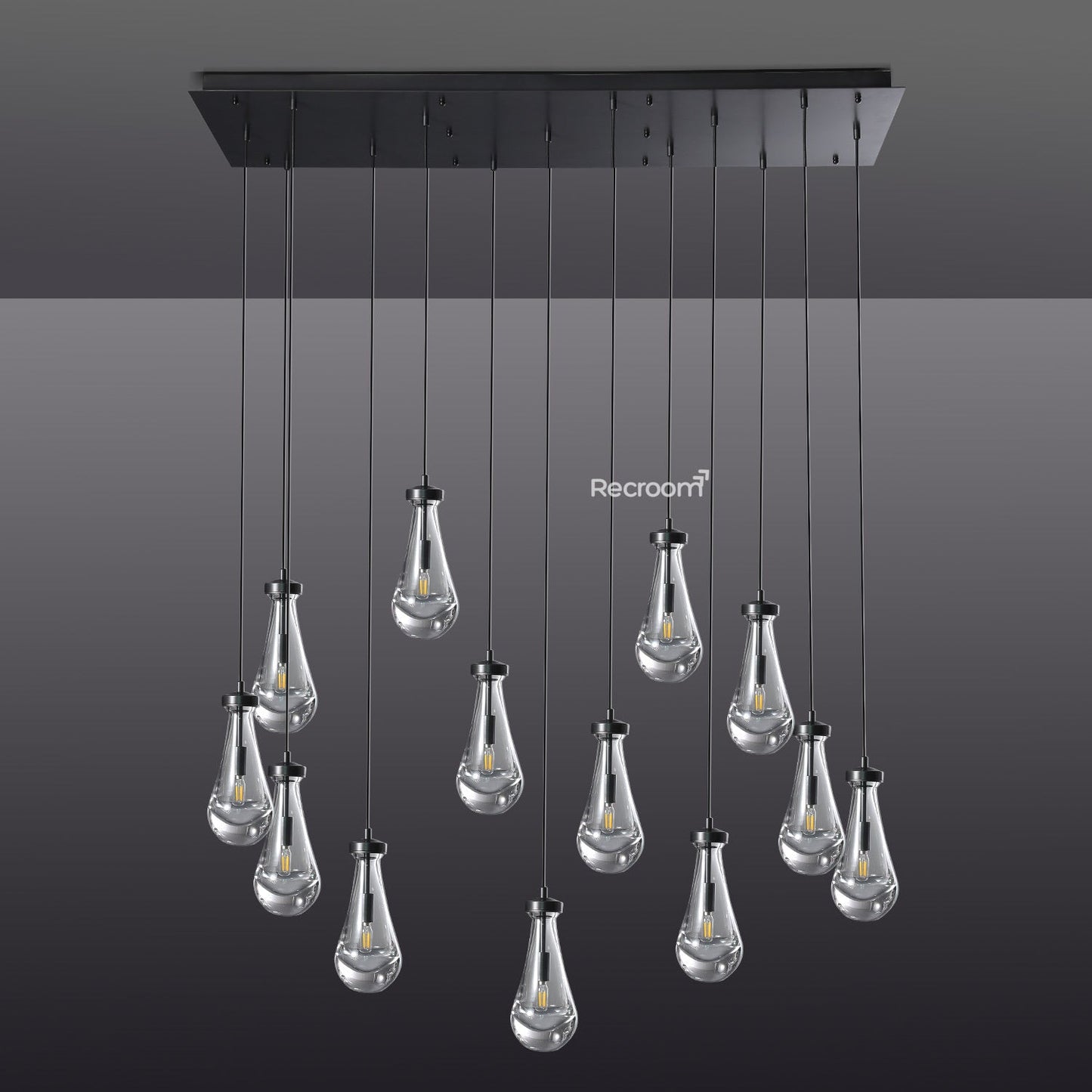 Raindrop Linear Chandelier 54"