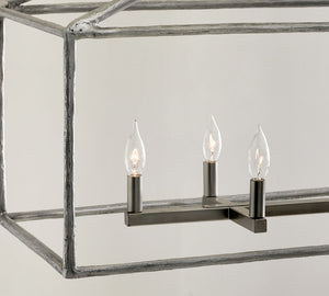 Fallon Forged-Iron Linear Chandelier (46")