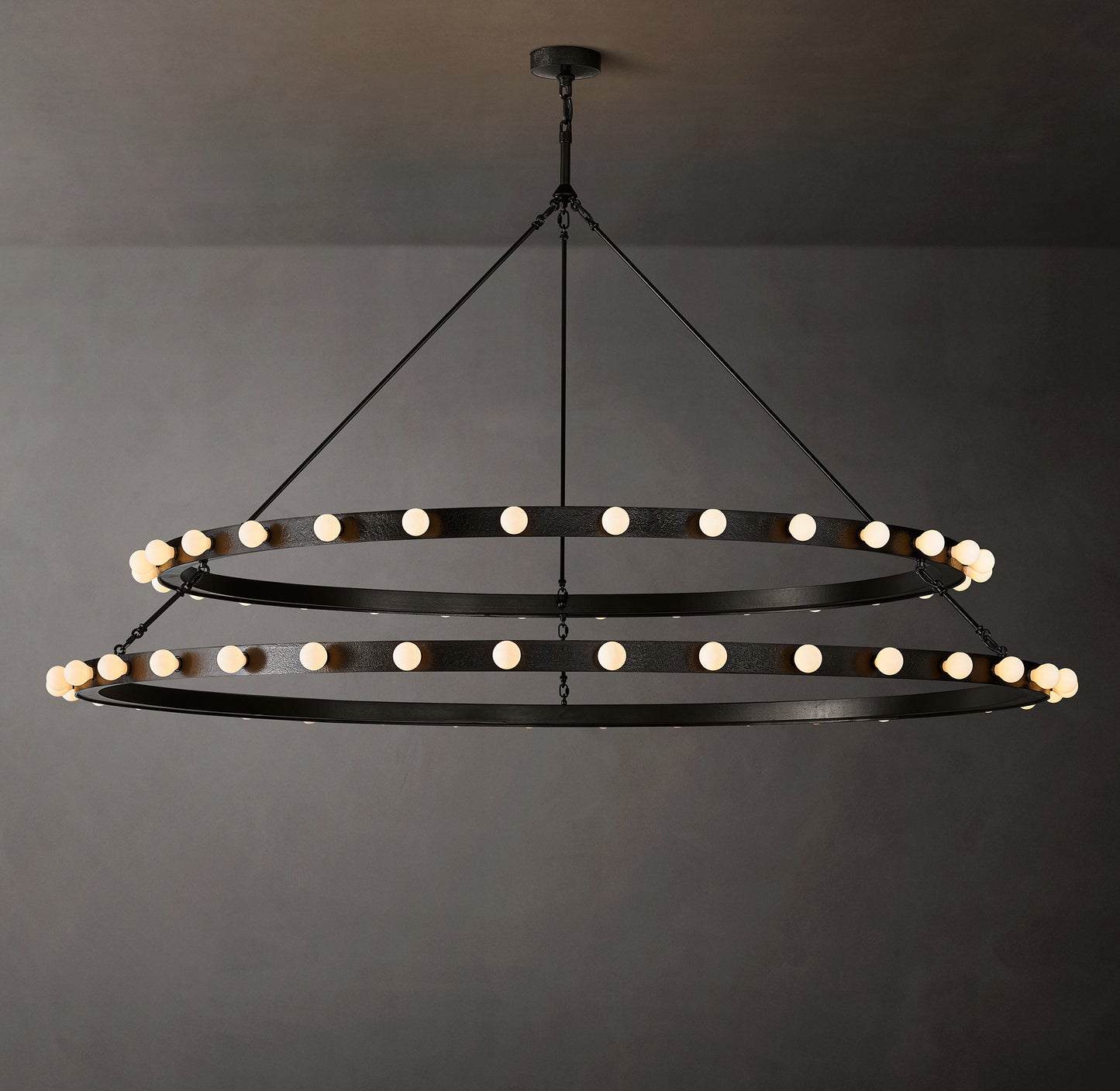 Vitoria Round Two Tiered Chandelier 72"