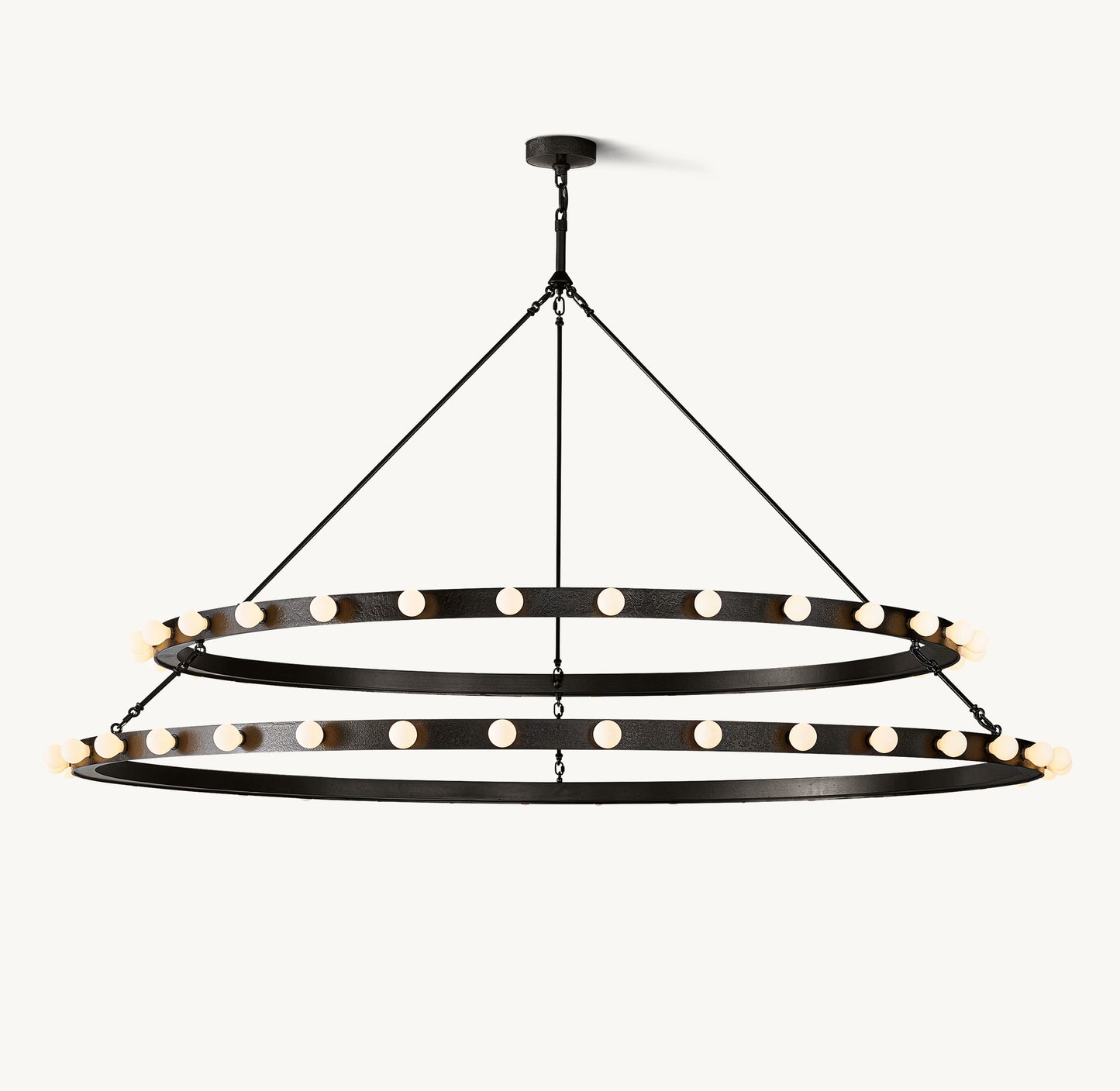 Vitoria Round Two Tiered Chandelier 72"