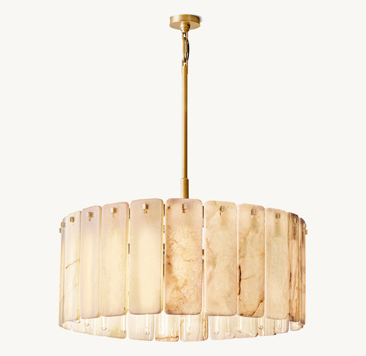 Calamette Onyx Round Chandelier 36"