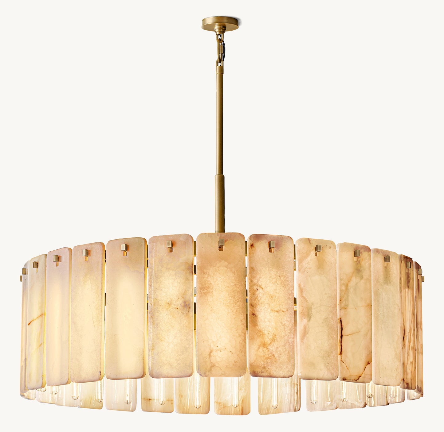 Calamette Onyx Round Chandelier 48"