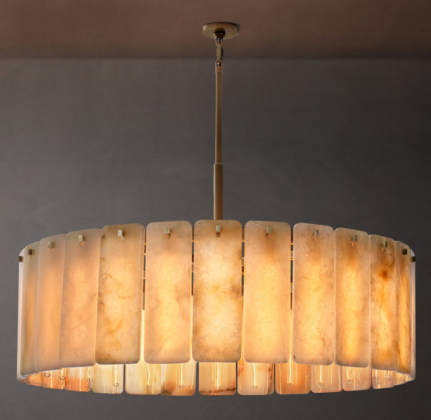 Calamette Onyx Round Chandelier 48"