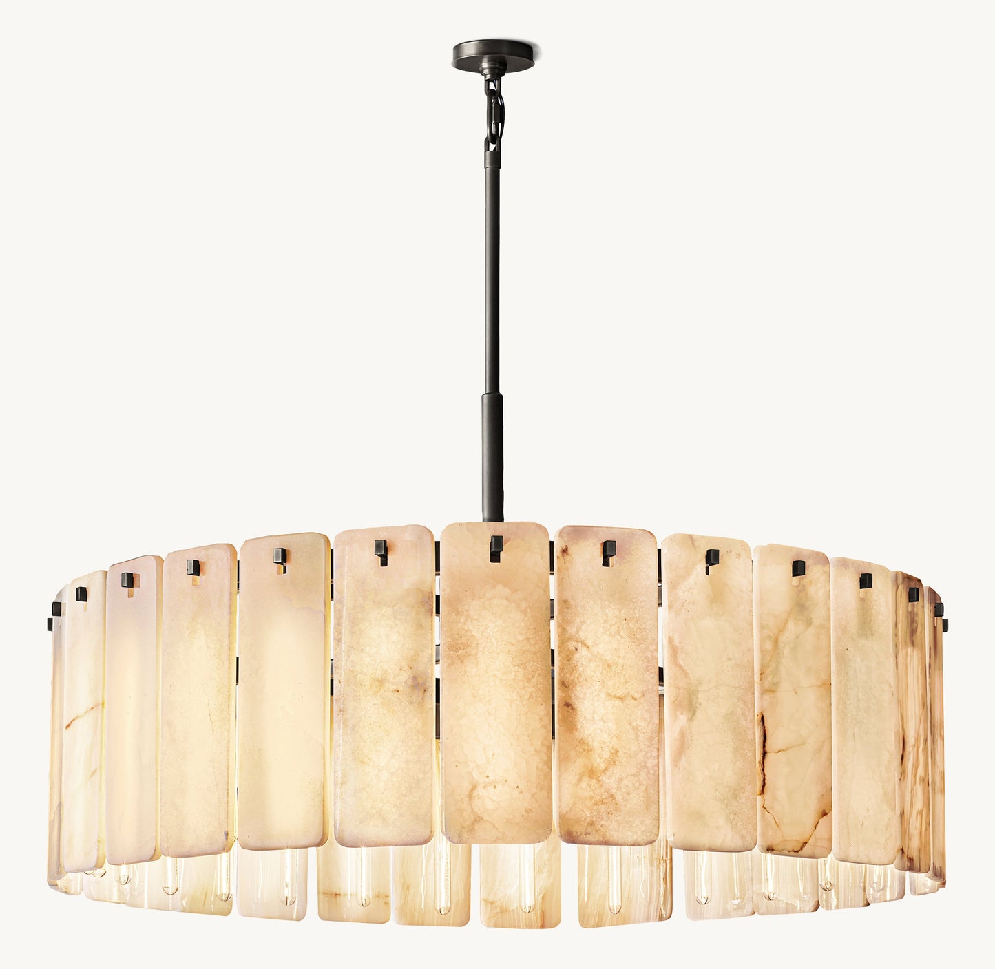 Calamette Onyx Round Chandelier 48"