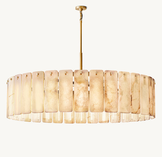 Calamette Onyx Round Chandelier 60"