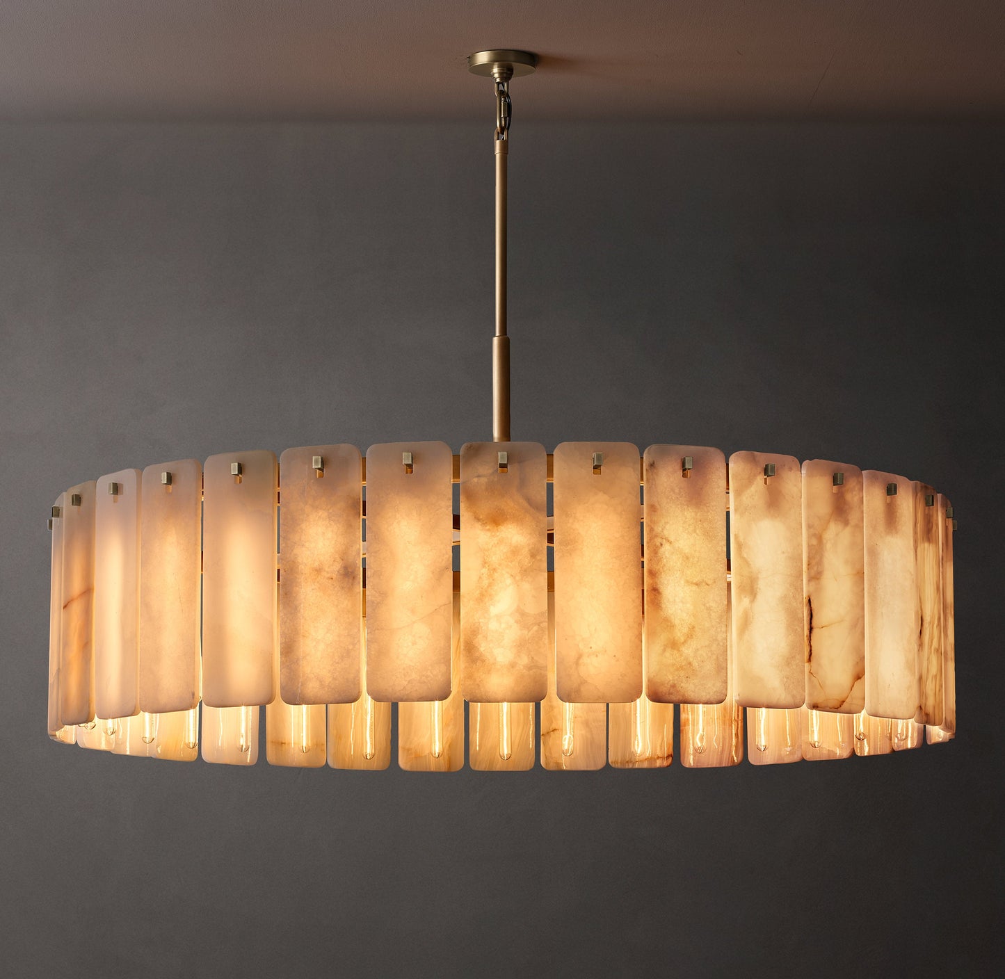 Calamette Onyx Round Chandelier 60"