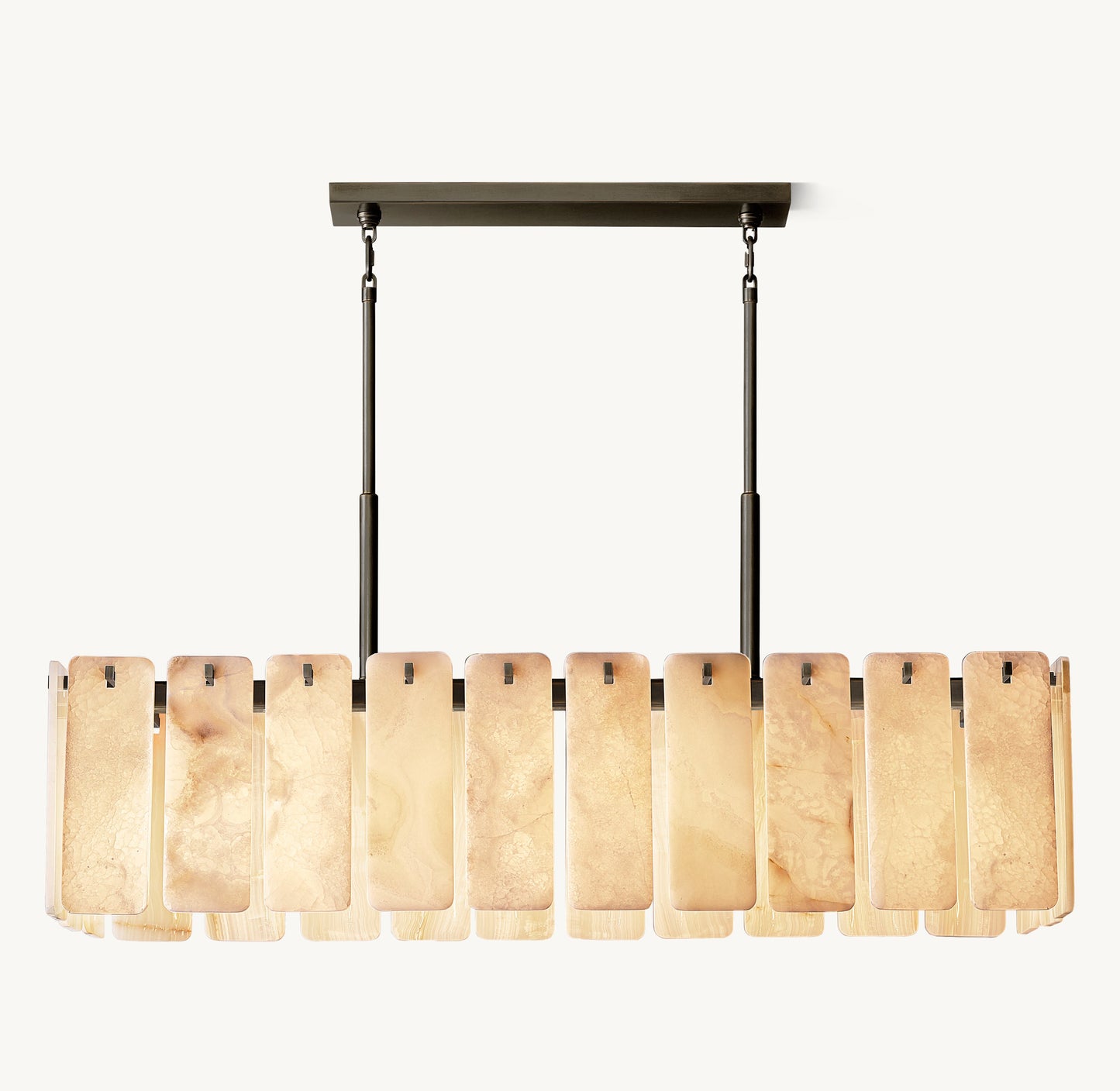 Calamette Onyx Rectangular Chandelier 60"
