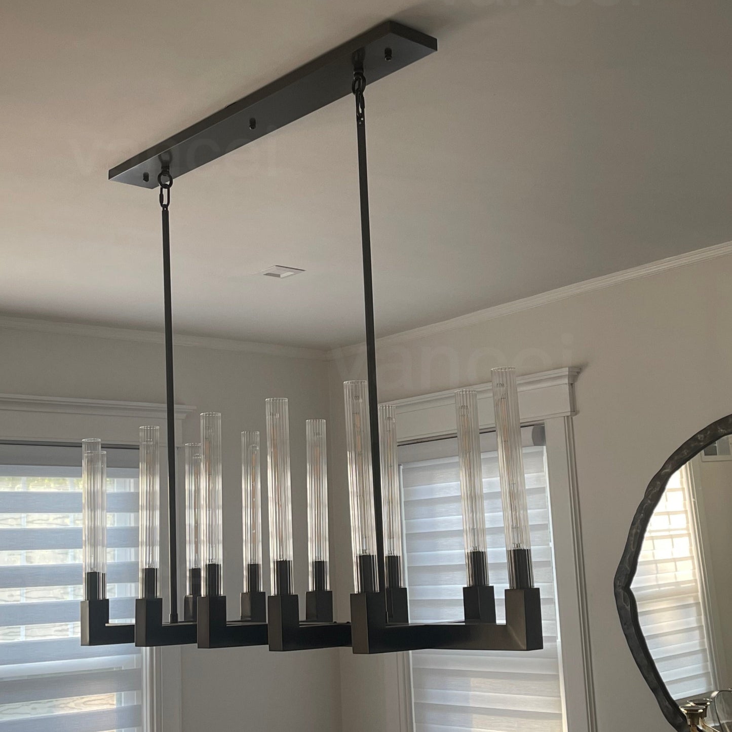 Cannel Linear Chandelier 67"