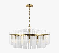 Scarlett Round Glass Chandelier (24"-32")