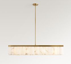 Windham Alabaster Linear Chandelier (49")