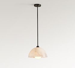 Windham Alabaster Dome Pendant (12")