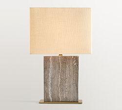 Windham Stone Block Table Lamp (21")