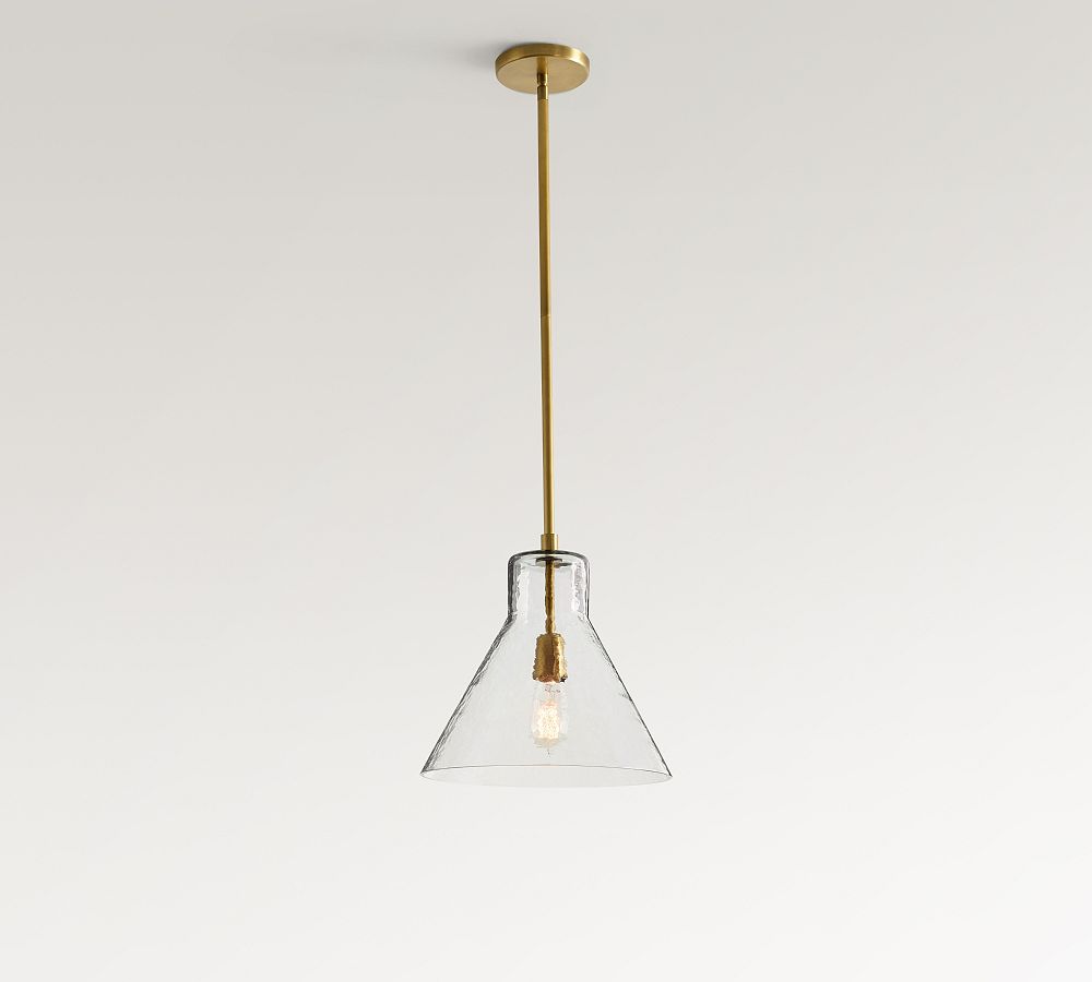Bridget Recycled Glass Flared Pendant (13"-18")