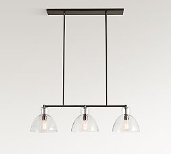 Bridget Recycled Glass Linear Chandelier (42")