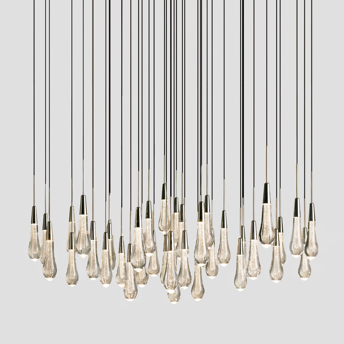 Solitaire Crystal Round Chandelier 17" 24" 36" 40'' 48'' 58"D