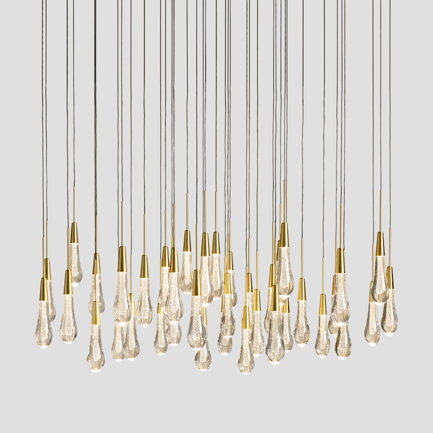 Solitaire Crystal Round Chandelier 17" 24" 36" 40'' 48'' 58"D