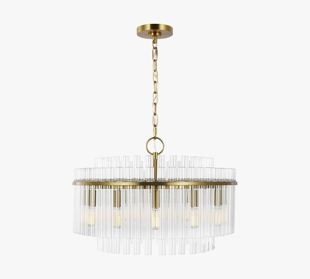 Scarlett Round Glass Chandelier 32"D