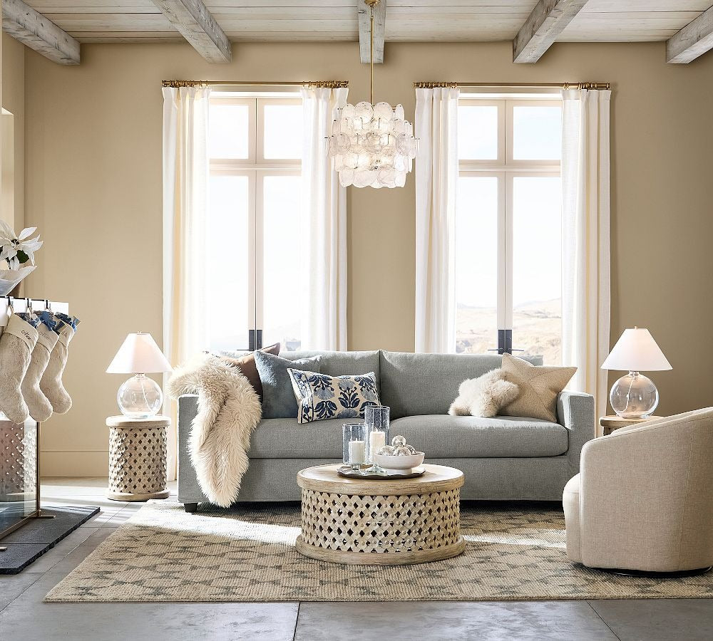 Riviera Glass Disc Chandelier 26"