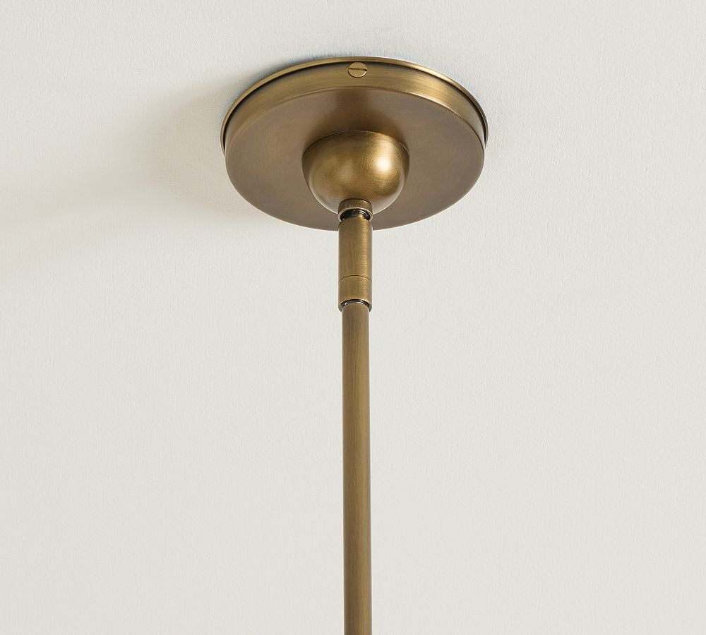 Baylor Round Pleated Shade Chandelier 38"