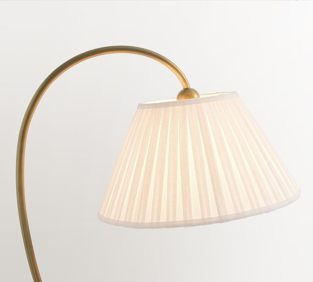 Baylor Pleated Shade Task Floor Lamp 64"